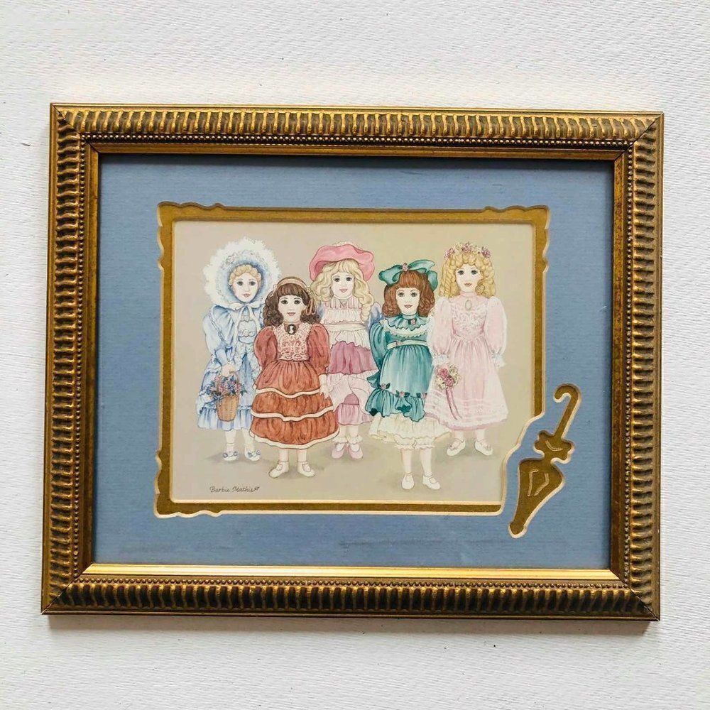 Print Victorian Girls in Sunday Best Barbie Mathis